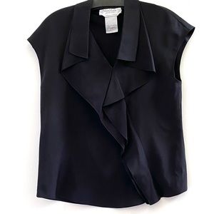 MaxMara black blouse size 6